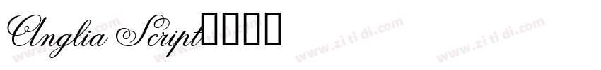 Anglia Script字体转换